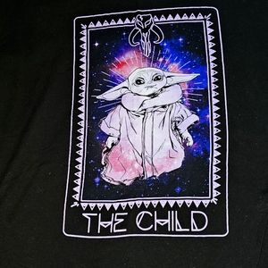 Grogu black shirt size L